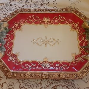 Fitz and Floyd Yuletide Serving Platter